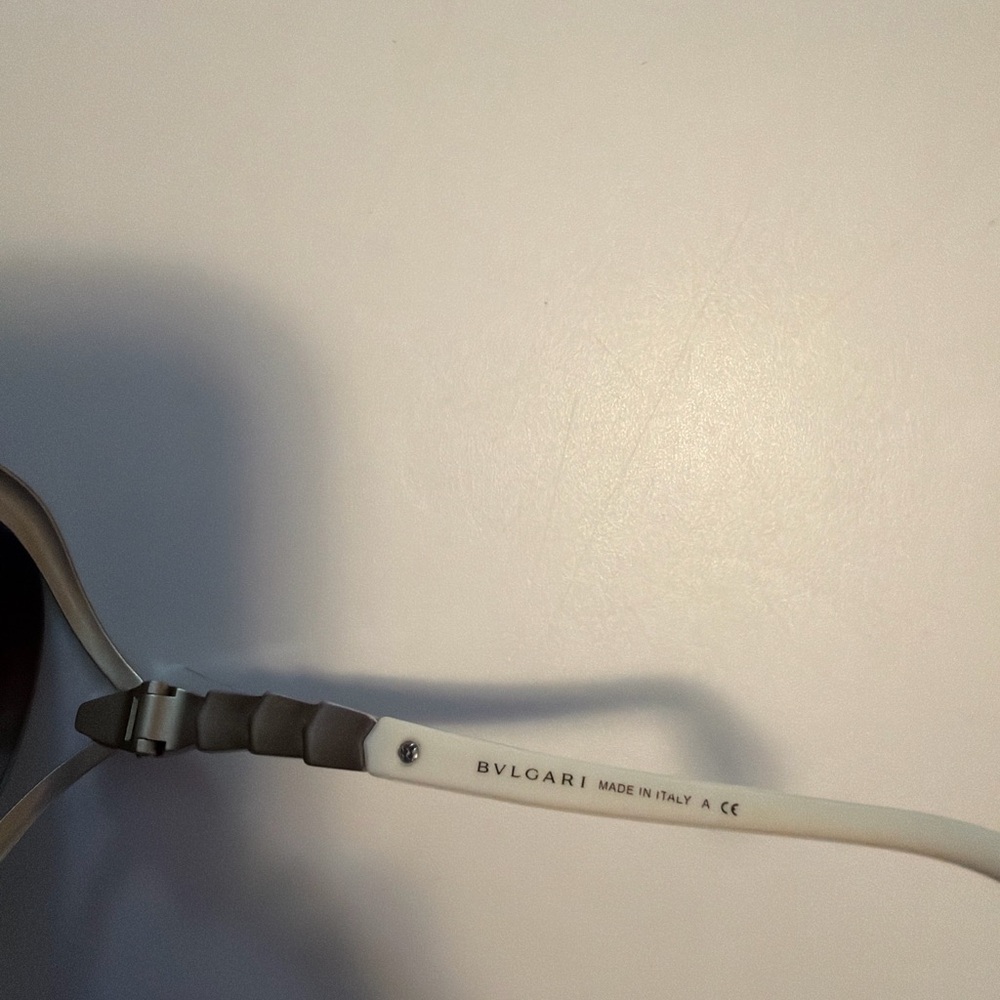 Bvlgari Oversized Sunglasses 6037-B Brown Gradient Lenses Crystal Accent Italy - Picture 4 of 5